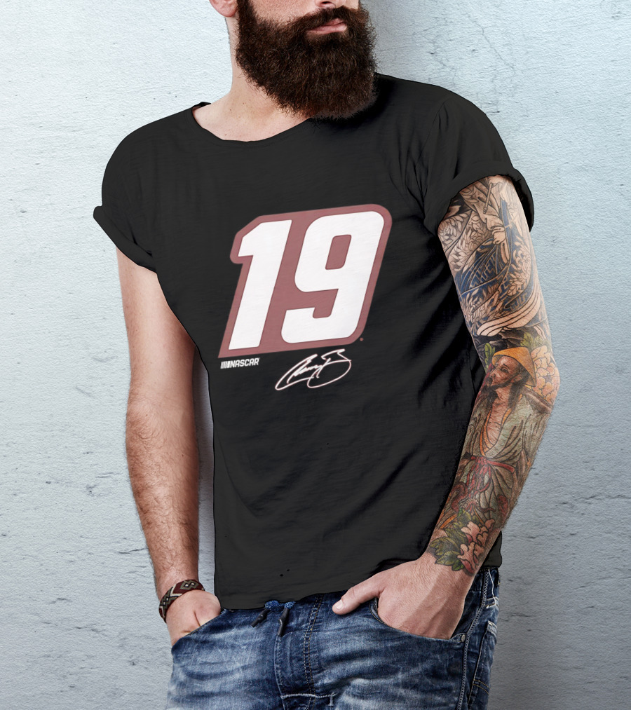 NASCAR Number 19 Racing Motorsport Signature Edition T-Shirt