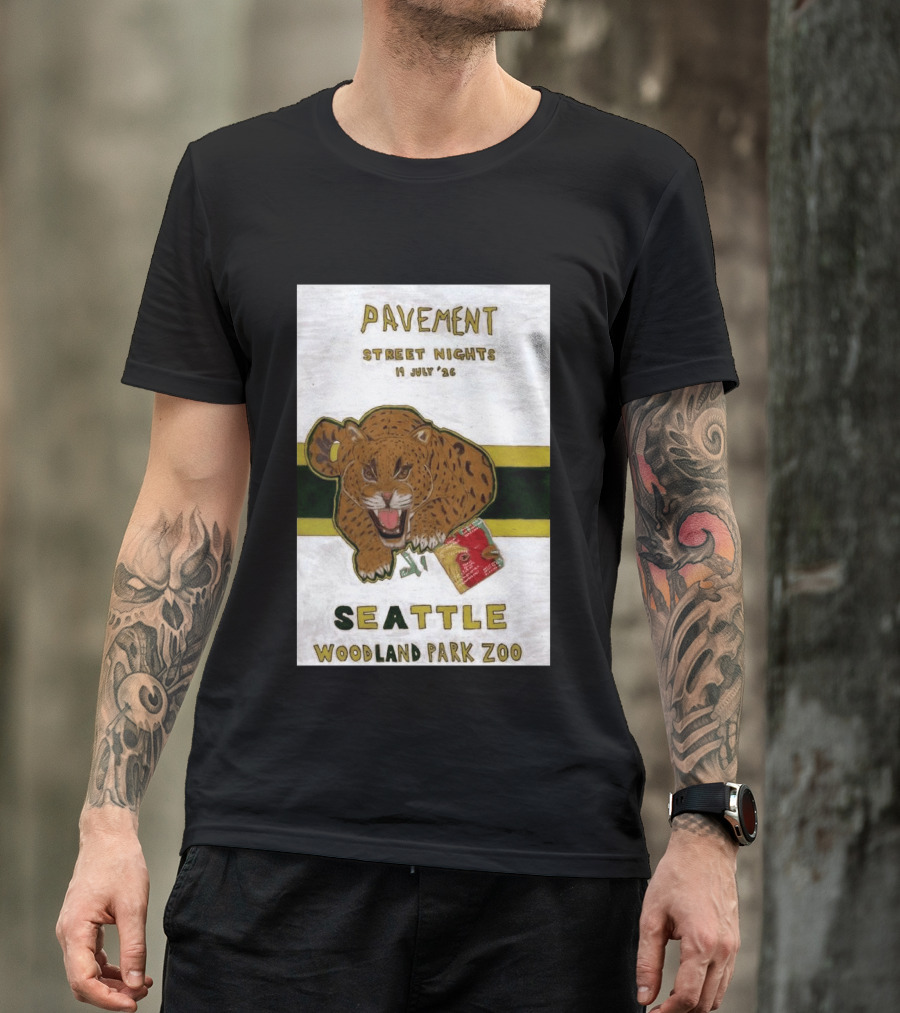 Pavement Street Nights Seattle Woodland Park Zoo July 19 2026 T-Shirt