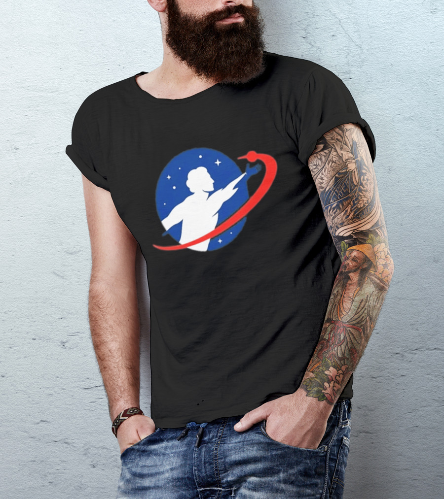 NASA Astronaut Space Exploration Promethean Action Patch T-Shirt