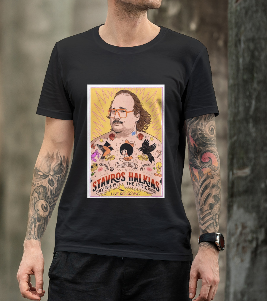 Stavros Halkias Live Recording Baltimore July 18 19 2026 The Lyric Event T-Shirt