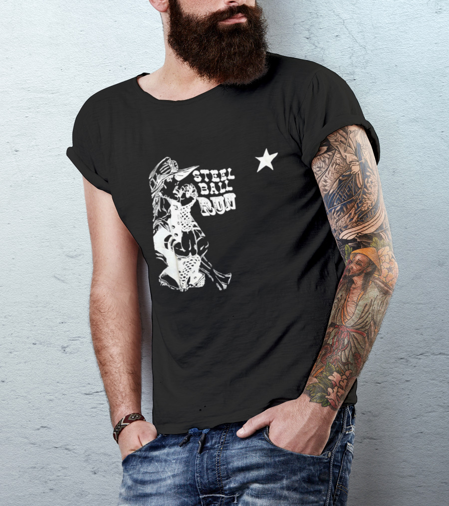 Steel Ball Run Gyro Zeppeli JoJo's Bizarre Adventure Star T-Shirt