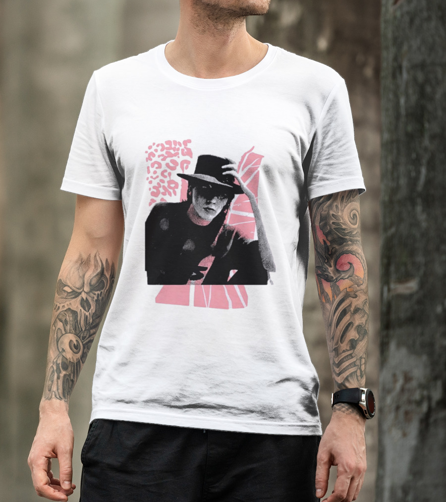 John Taylor Punk Masters Retro Style Hat And Femme Collage T-Shirt