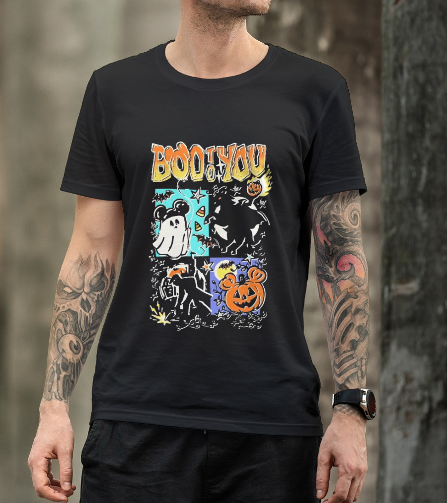 Boo To You Ghost And Pumpkin Halloween Fun T-Shirt