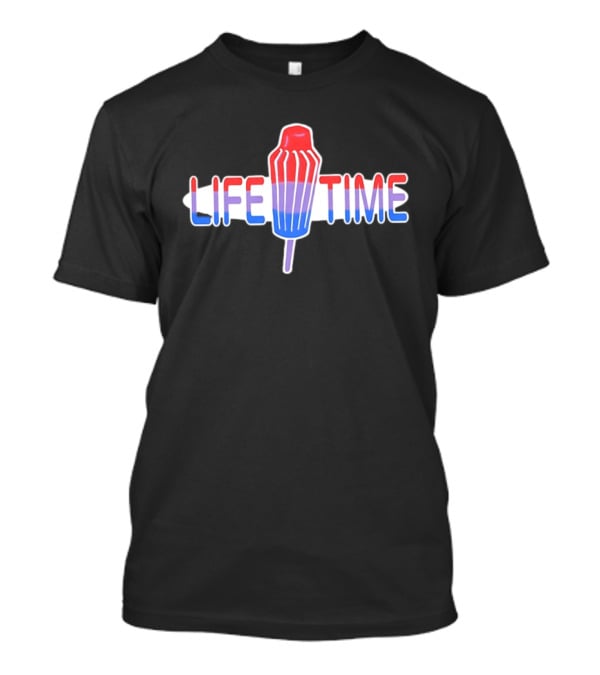 Life Time Popsicle Summer Ice Cream Red White And Blue T-Shirt