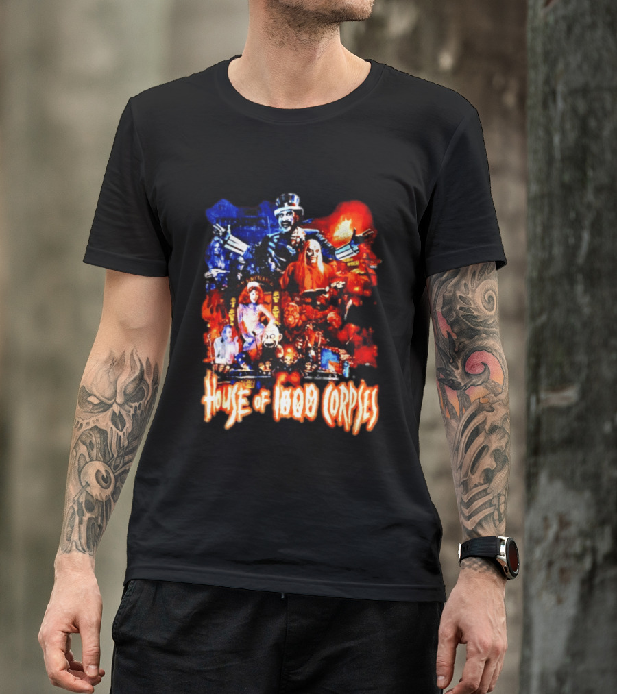 House Of 1000 Corpses Rob Zombie Horror Movie Captain Spaulding T-Shirt
