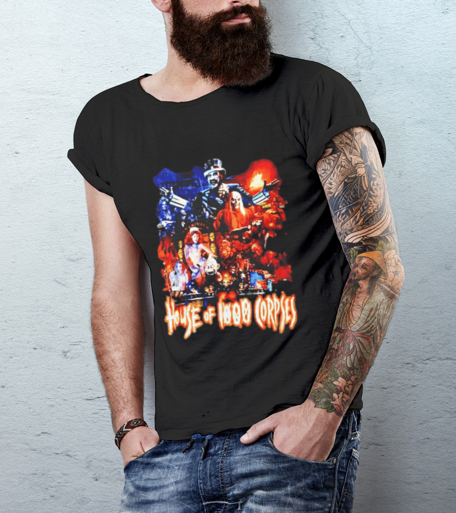 House Of 1000 Corpses Rob Zombie Horror Movie Captain Spaulding T-Shirt