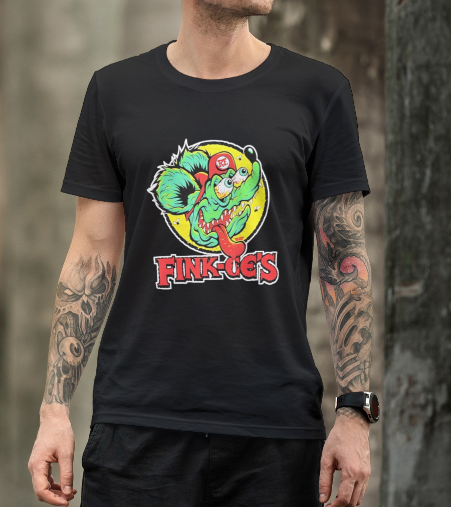 Fink Oe's Rat Fink RE Beast Ed Roth Hot Rod T-Shirt