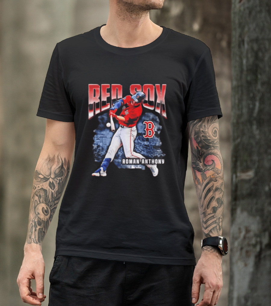 Red Sox Roman Anthony Boston MLB Players Iconic Baseball T-Shirt