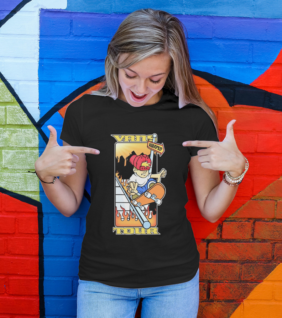 Vans Warped Tour Skater Punk Rock Skateboarding T-Shirt