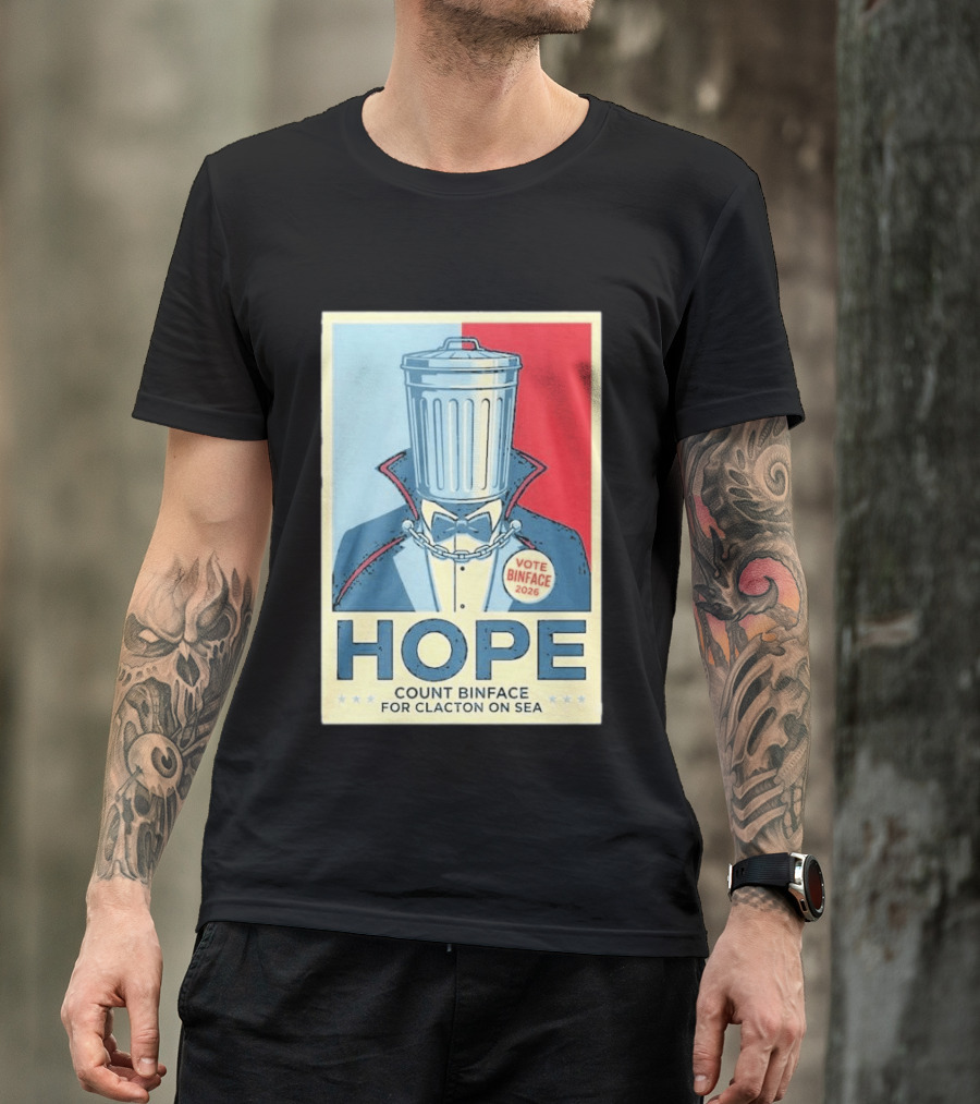Vote Binface 2026 Hope Count Binface For Clacton On Sea T-Shirt