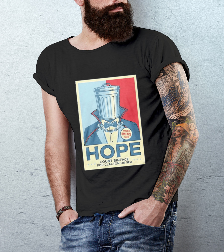 Vote Binface 2026 Hope Count Binface For Clacton On Sea T-Shirt