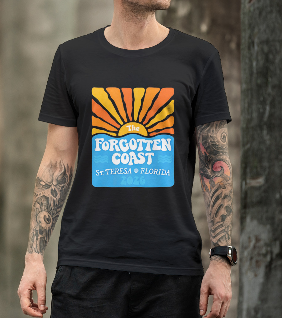 The Forgotten Coast St Teresa Florida 2026 Sunset Waves T-Shirt