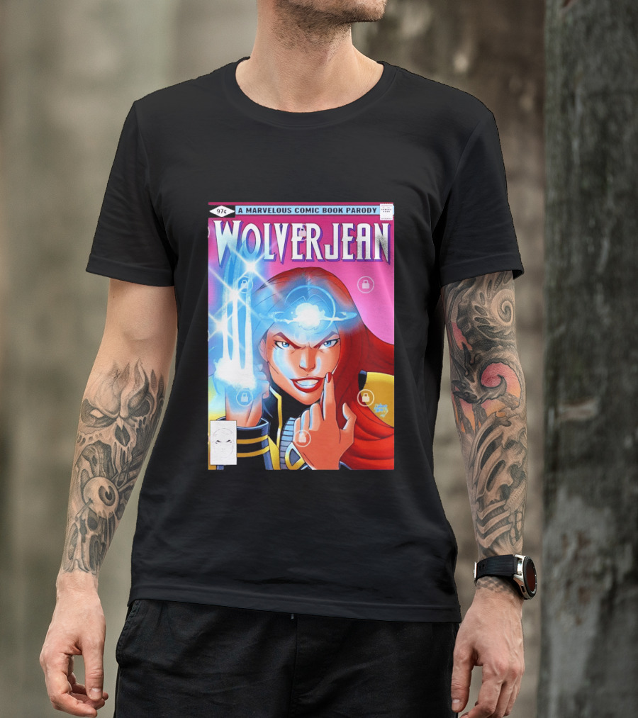 Wolverjean A Marvelous Comic Book Parody Cover 97 Cents T-Shirt
