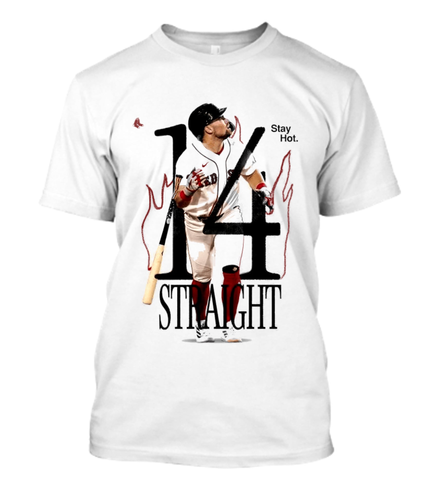 Boston Red Sox Stay Hot 14 Straight Baseball Triumph T-Shirt
