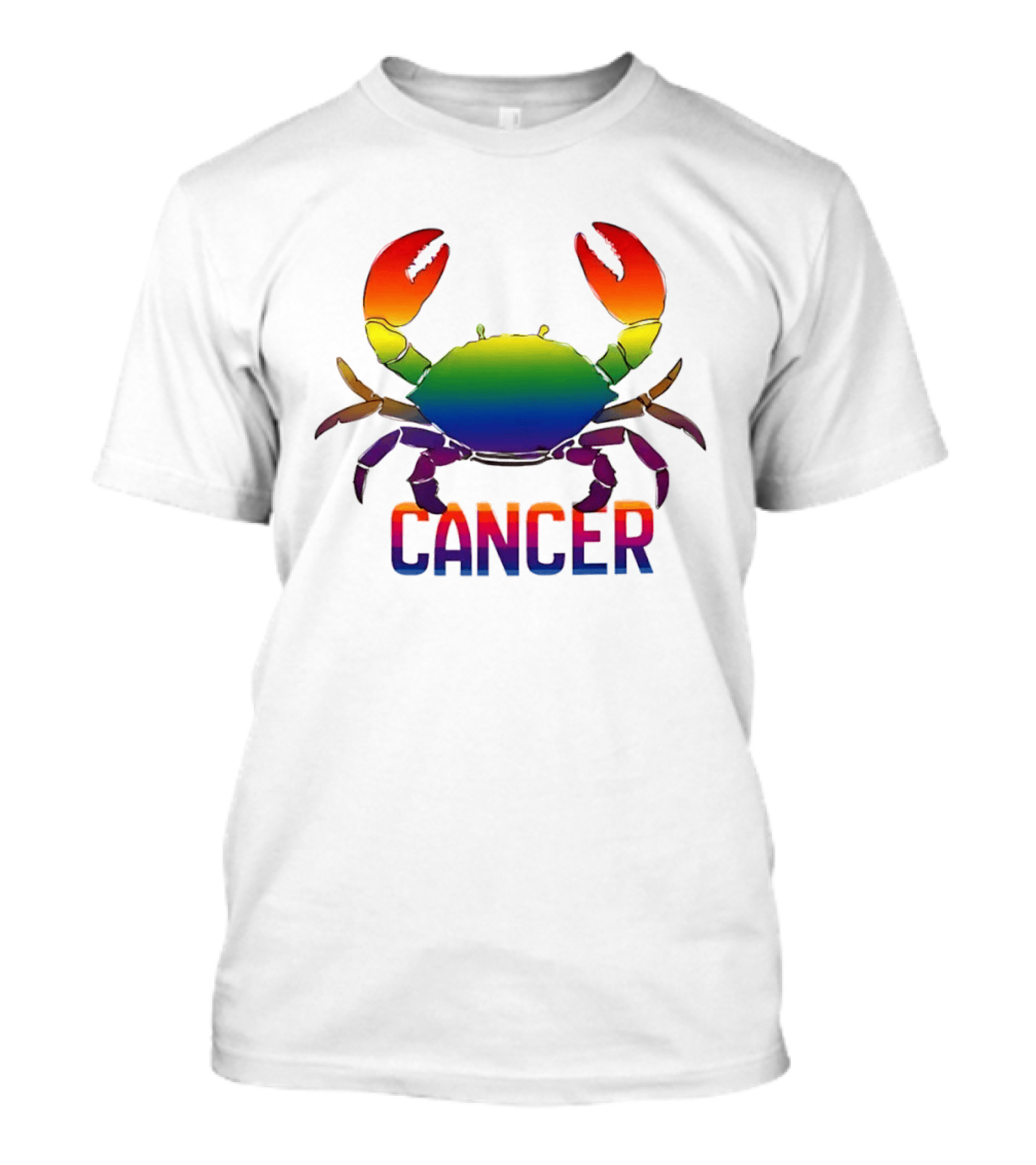 Cancer Rainbow Crab LGBT Pride T-Shirt