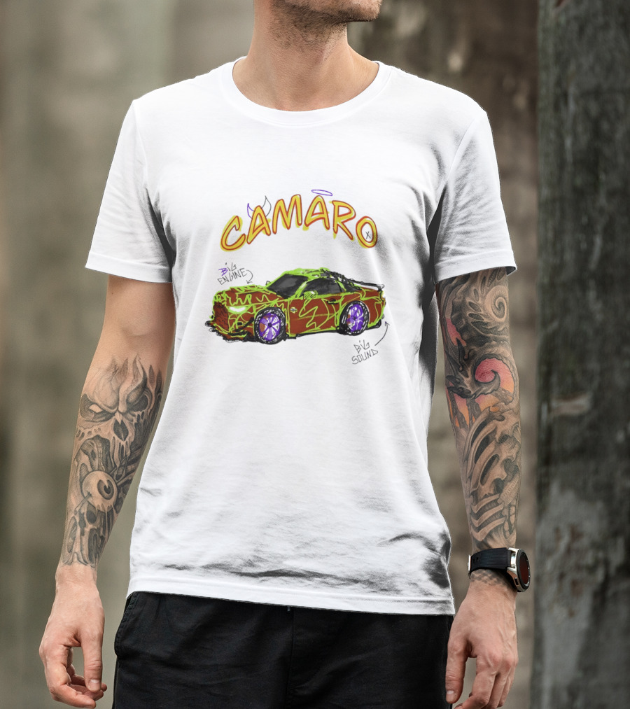 Camaro Big Engine Big Sound Vibrant Street T-Shirt