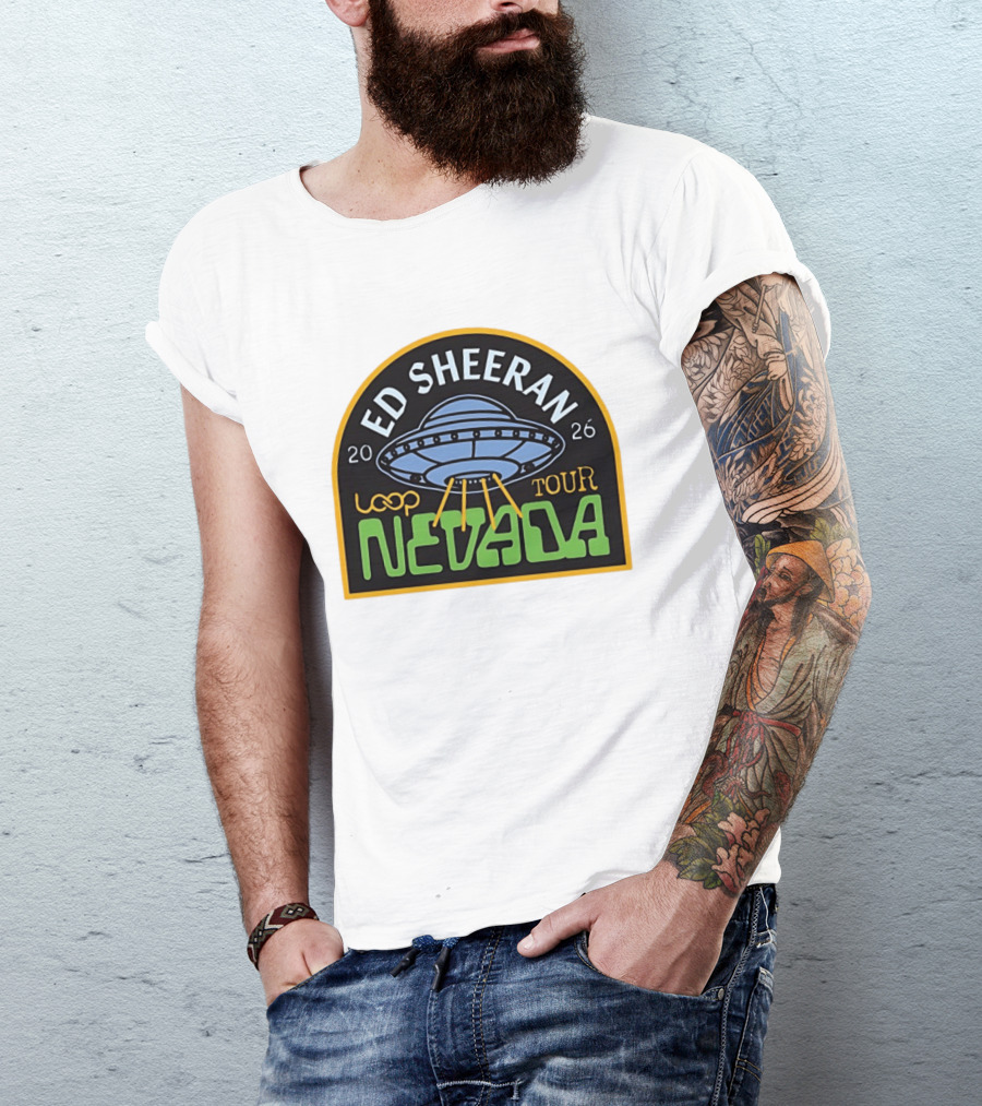 Ed Sheeran 2026 Nevada Loop Tour UFO T-Shirt