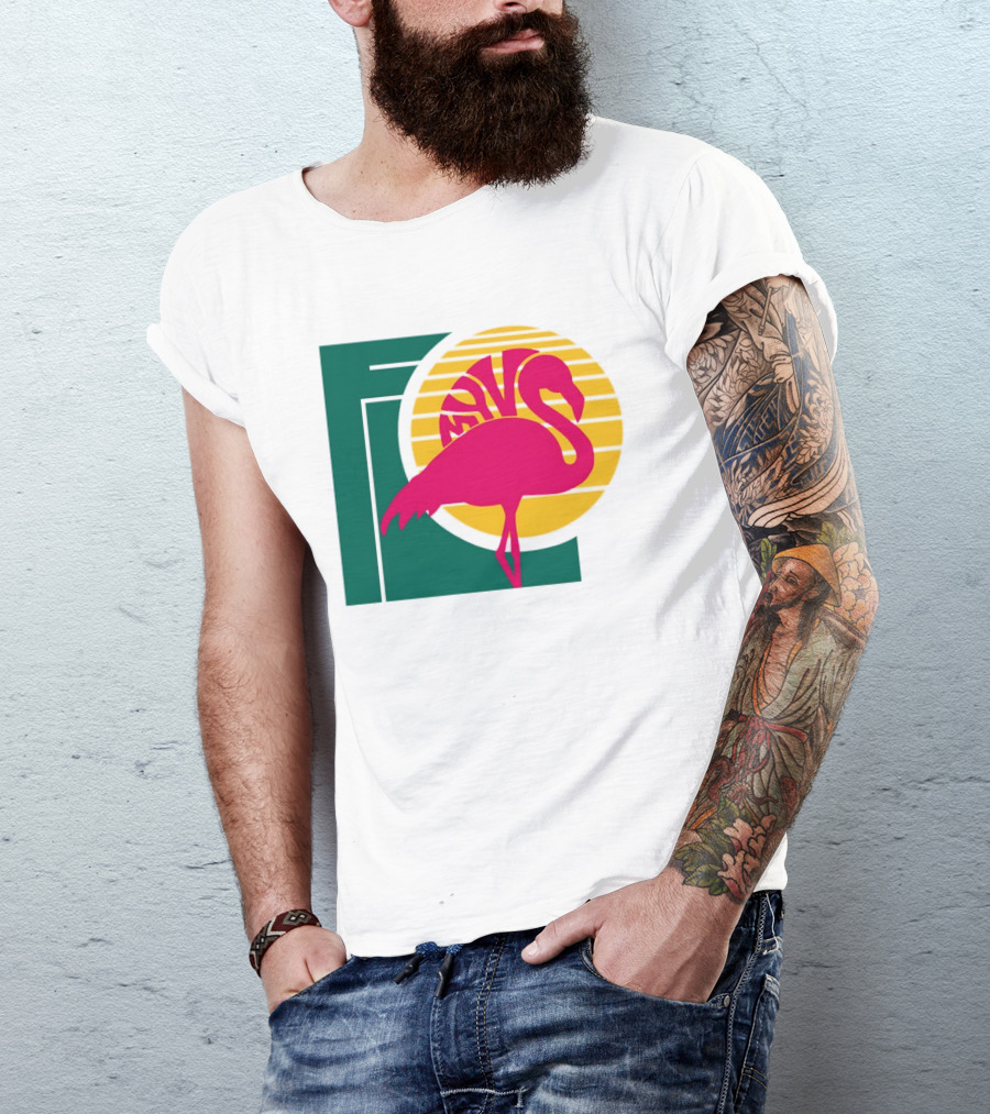 Move Flamingo Sunset Tropical FNS T-Shirt