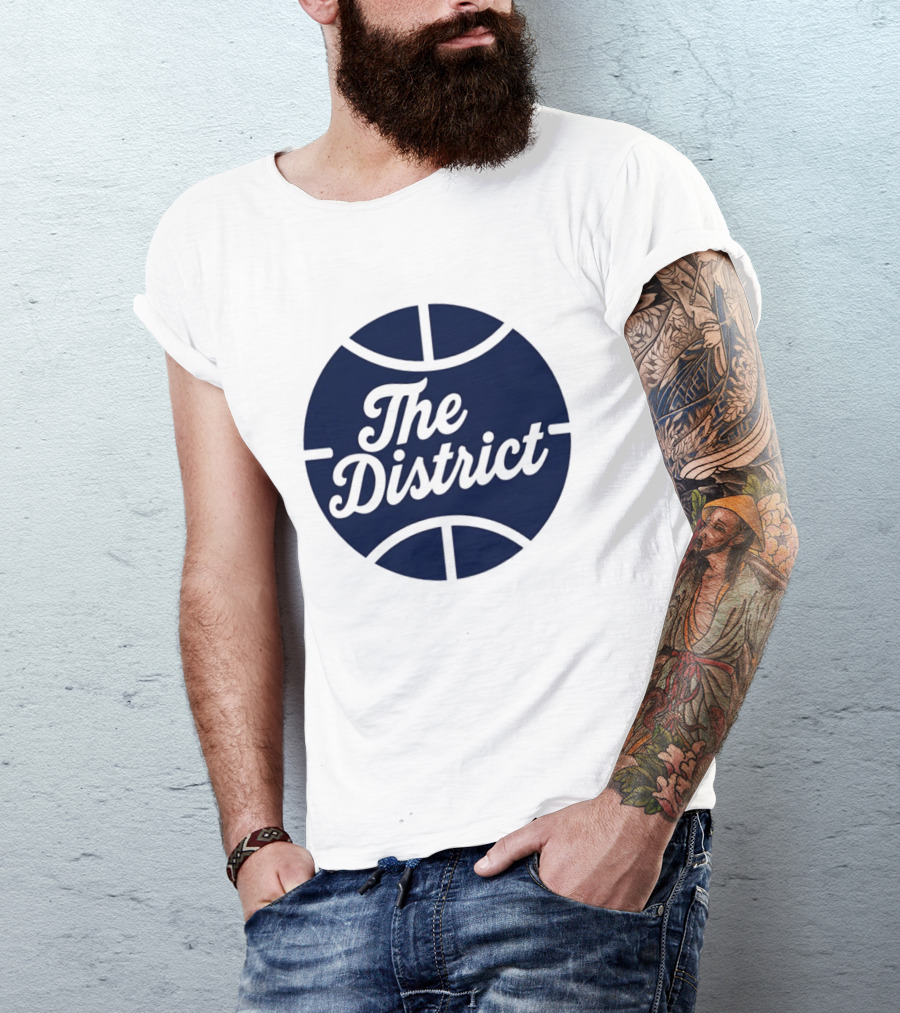 The District Basketball Branding Team Circle T-Shirt