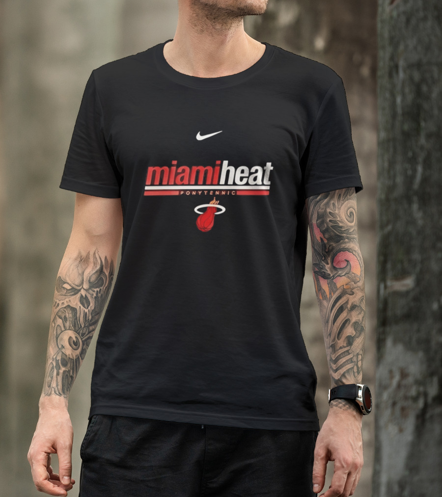 Nike Miami Heat Shaquille O Neal Ponytennis NBA T-Shirt