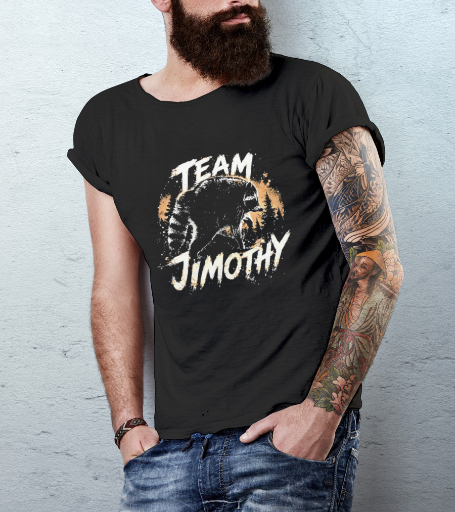 Team Jimothy Distressed Raccoon T-Shirt