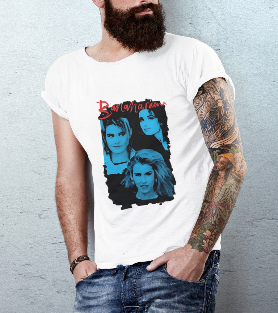 Bananarama True Confessions Album Cover Retro Blue T-Shirt