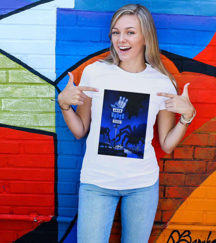 Jack White Indianapolis IN 2026 Everwise Amphitheater Event With Spiders And Bowling Sign T-Shirt