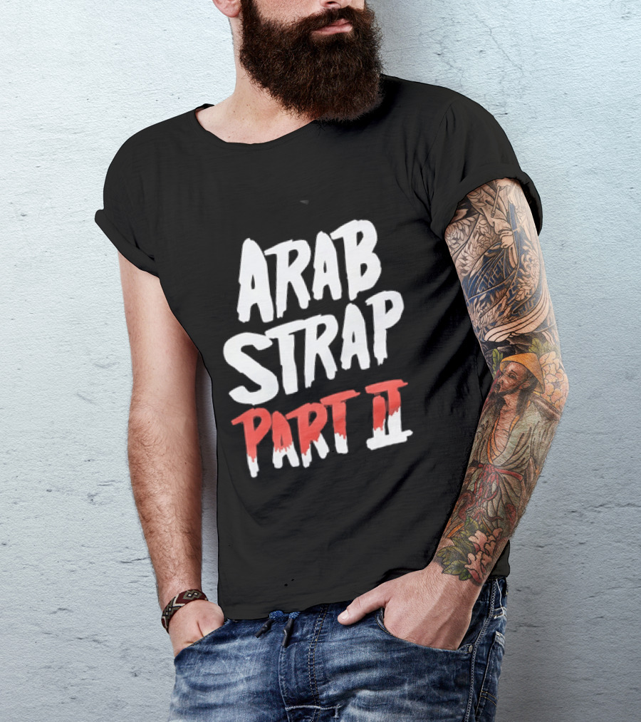 Arab Strap Part II White Black Bold Red T-Shirt
