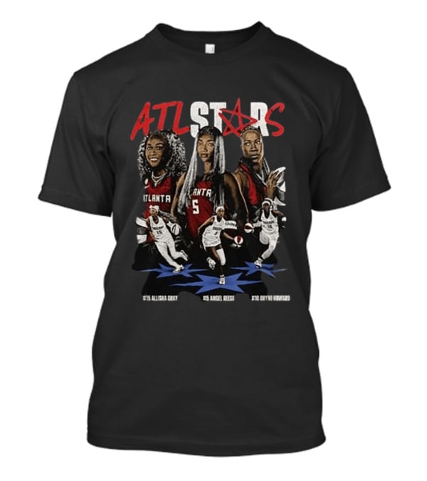 ATL Stars Allisha Gray Angel Reese Kiyvve Terrell Atlanta Dream All Star Game 2026 T-Shirt