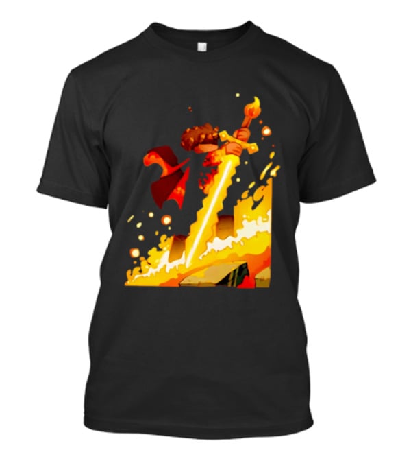 FlameFrags Sword Gaming Fantasy Adventure Warrior T-Shirt