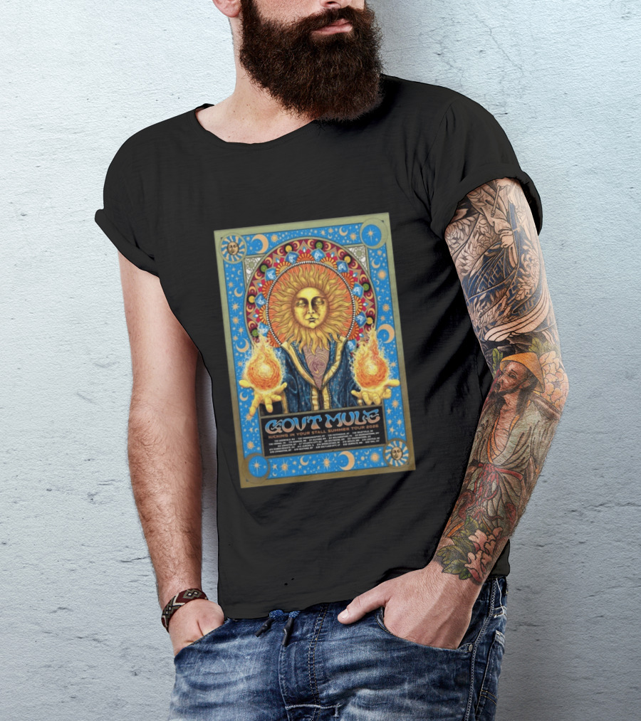 Gov't Mule Kicking In Your Stall Summer Tour 2026 Sun Fire T-Shirt