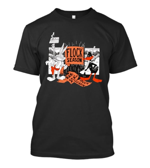 Bugs Bunny Daffy Duck Flock Season Looney Tunes Rabbit Season Duck Season T-Shirt