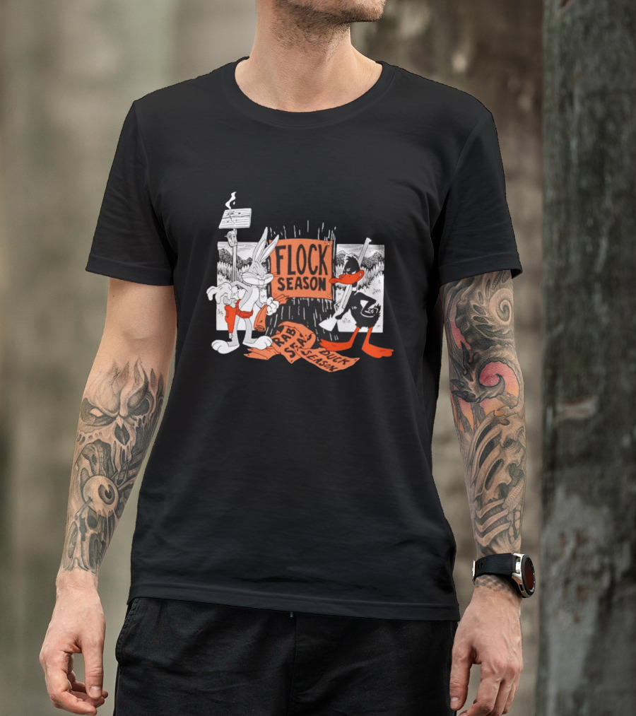 Bugs Bunny Daffy Duck Flock Season Looney Tunes Rabbit Season Duck Season T-Shirt