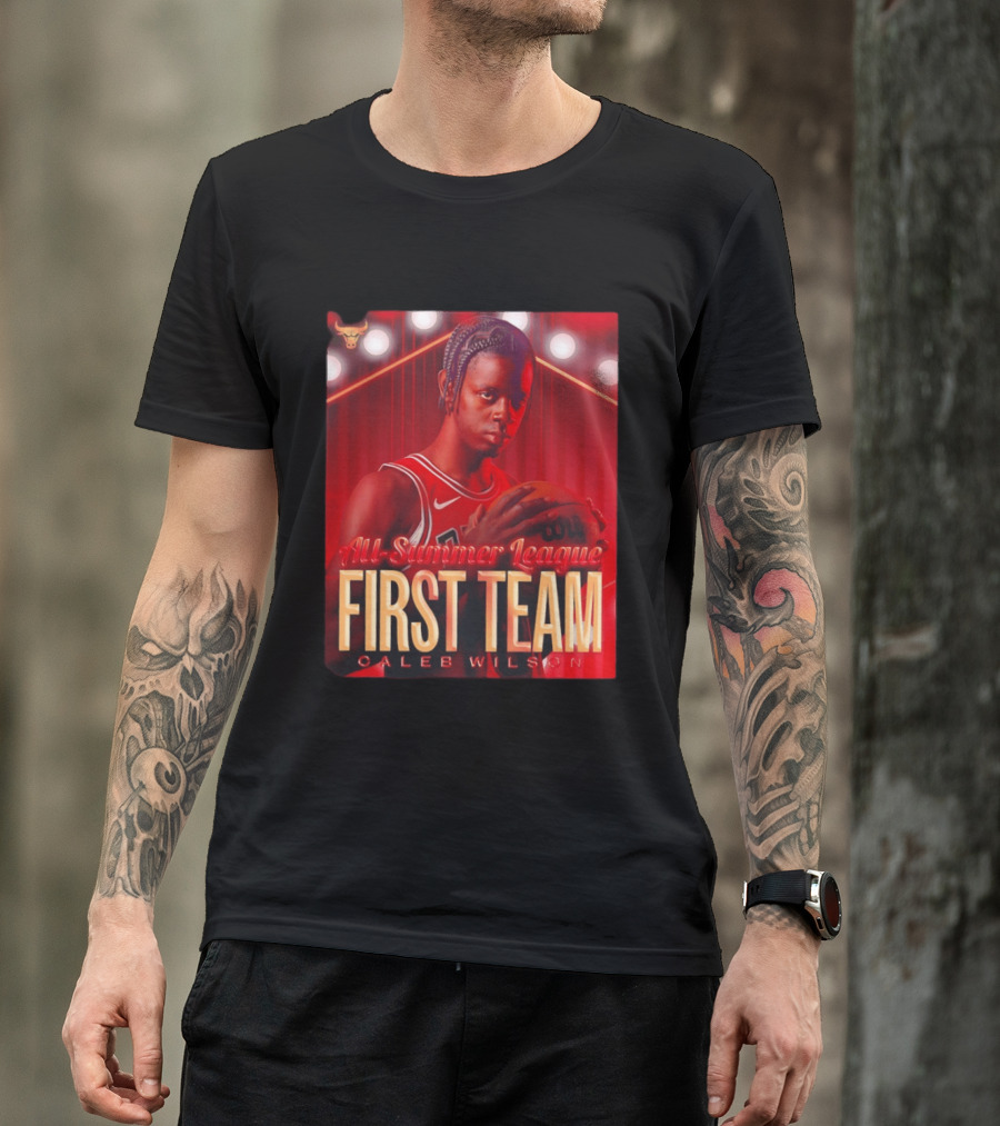 All Summer League First Team Caleb Wilson Basketball 2026 T-Shirt