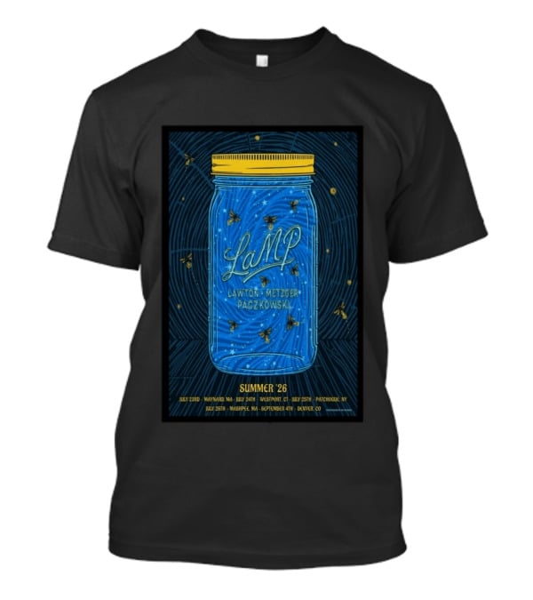 LAMP Summer '26 Tour Lawton Metzger Paczkowski With Fireflies And Dates T-Shirt