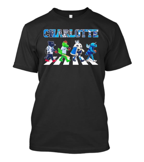 Charlotte Knight Hornet Abbey Road Sports Mascots T-Shirt