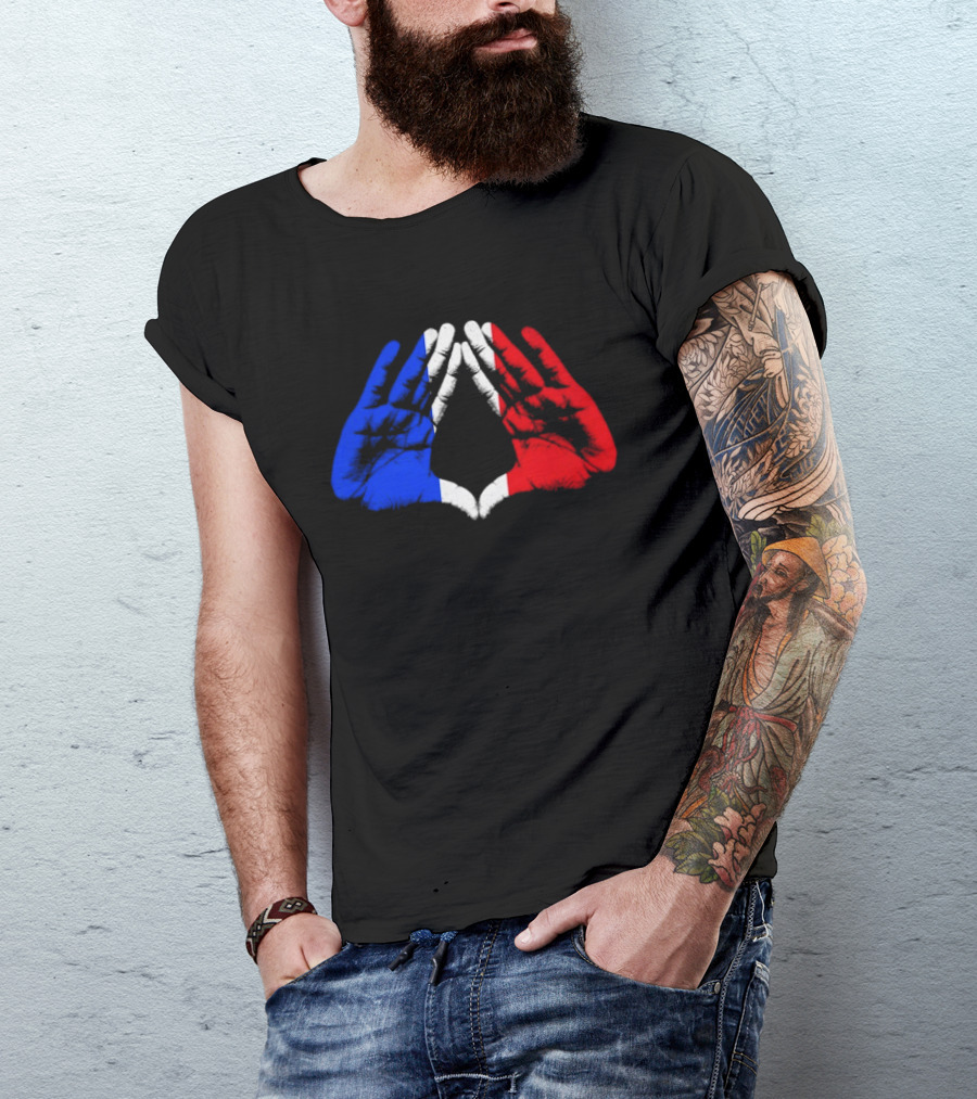 Reasonable Doubt 30th Anniversary Paris Tour French Flag Hands Icon J Z30 T-Shirt
