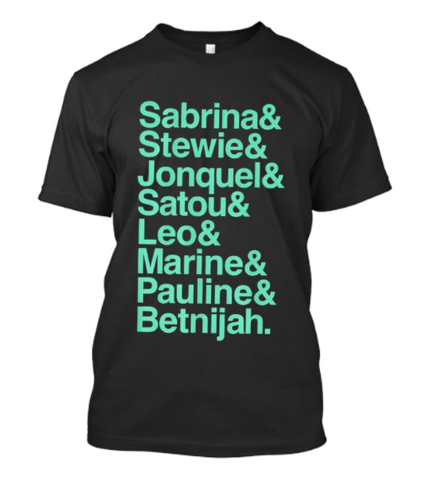 New York Women's Basketball Sabrina Stewie Jonquel Satou Leo Marine Pauline Betnijah Ampersand 2026 T-Shirt