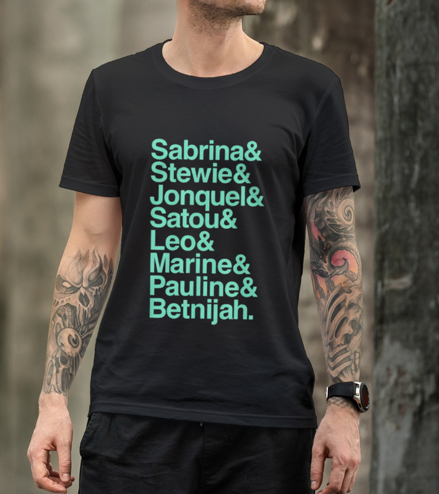 New York Women's Basketball Sabrina Stewie Jonquel Satou Leo Marine Pauline Betnijah Ampersand 2026 T-Shirt