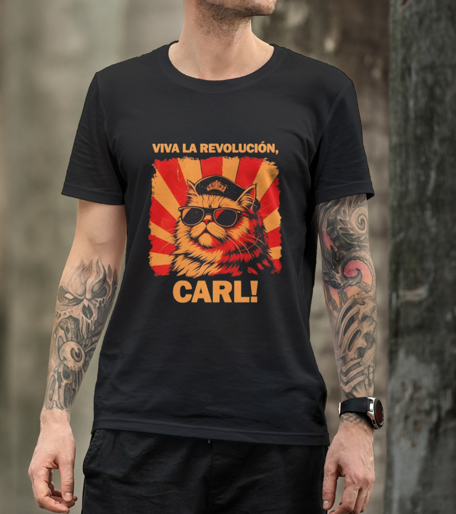 Viva La Revolución Carl Persian Cat King T-Shirt