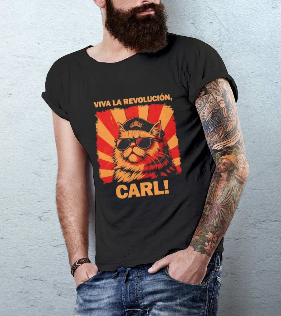 Viva La Revolución Carl Persian Cat King T-Shirt