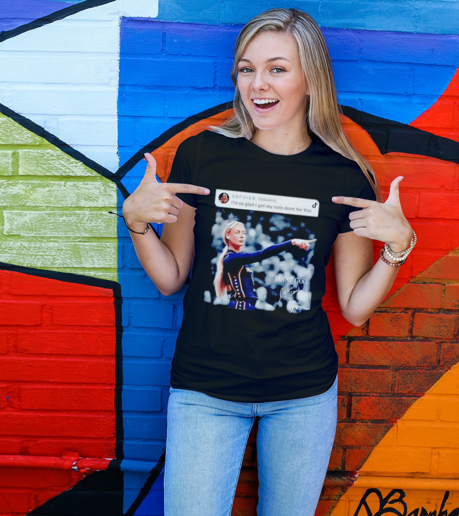 Sophie Cunningham Point God Indiana Fever I'm So Glad I Got My Nails Done For This T-Shirt