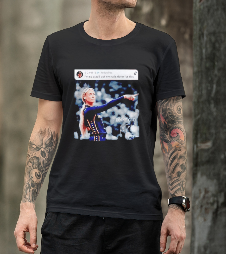 Sophie Cunningham Point God Indiana Fever I'm So Glad I Got My Nails Done For This T-Shirt