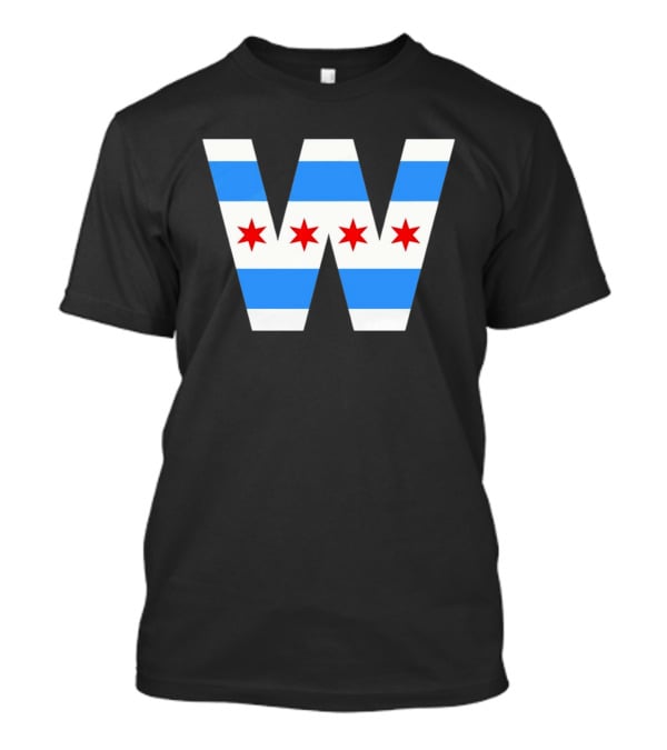 The W Chicago Cubs MLB Baseball 2026 Flag T-Shirt