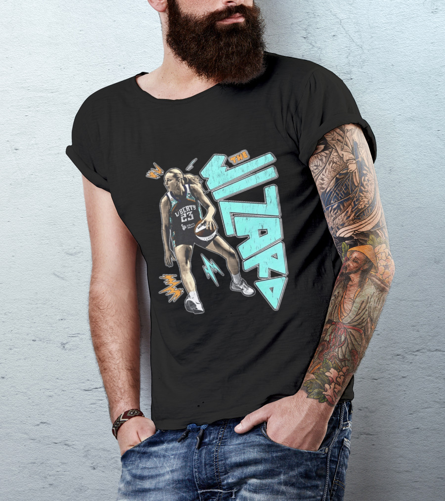 New York Liberty WNBA The Wizard Marine Johannès 23 Basketball T-Shirt