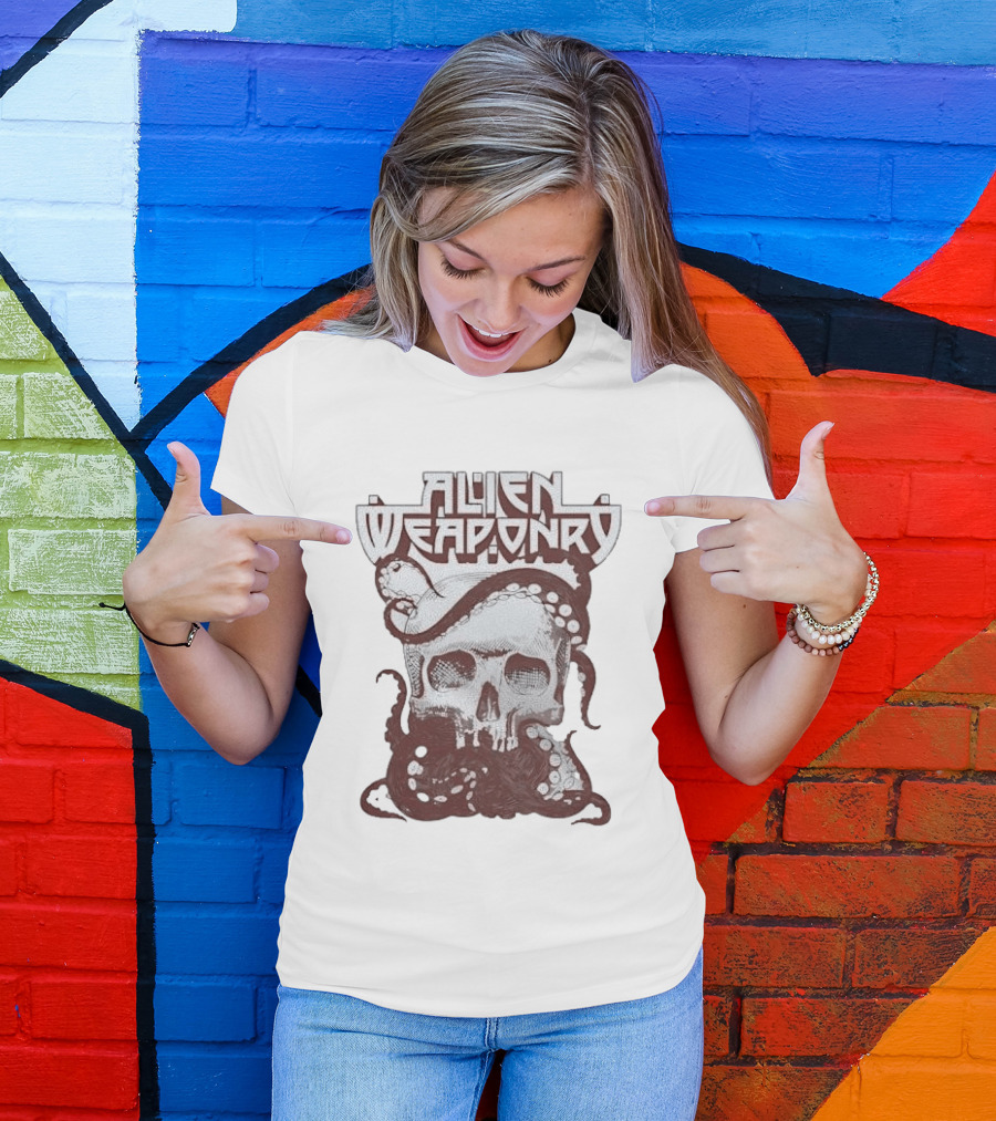 Alien Weaponry Skull Octopus Band Merchandise T-Shirt