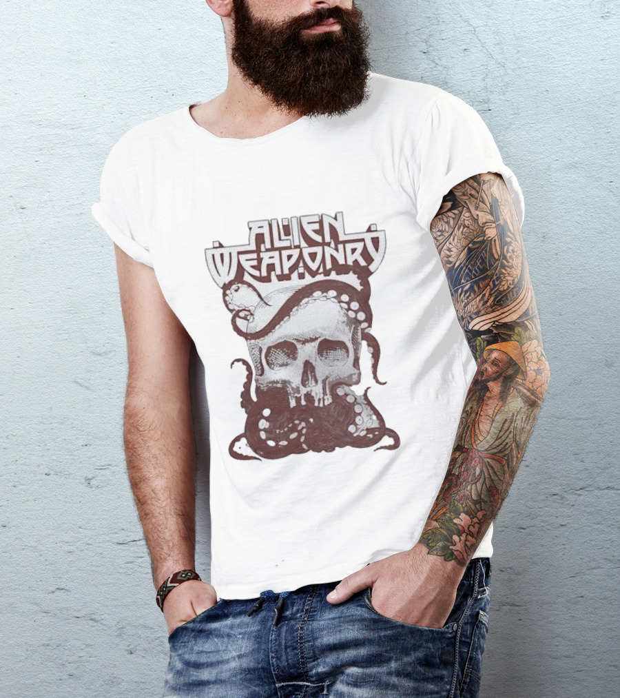 Alien Weaponry Skull Octopus Band Merchandise T-Shirt