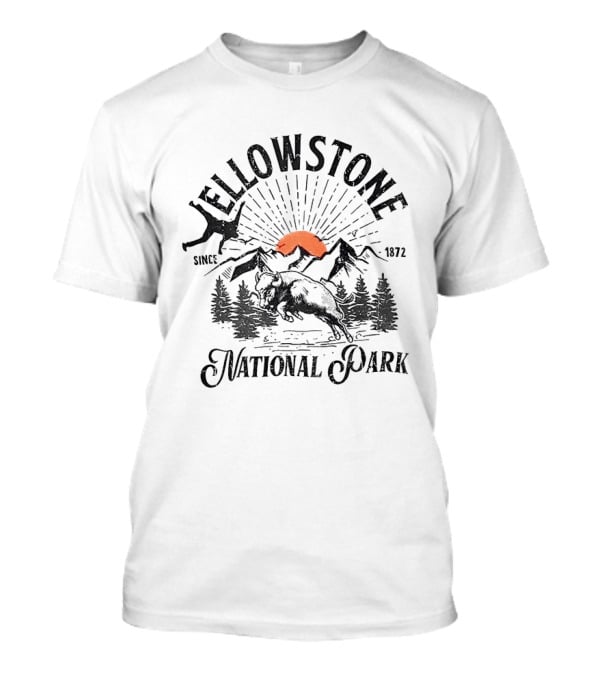 Yellowstone National Park Bison Accident Since 1872 T-Shirt
