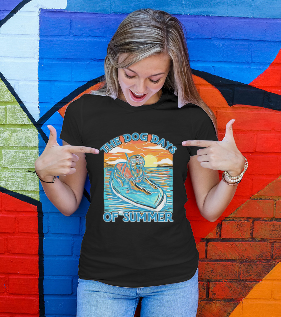 The Dog Days Of Summer Golden Retriever Snorkeling Adventure T-Shirt