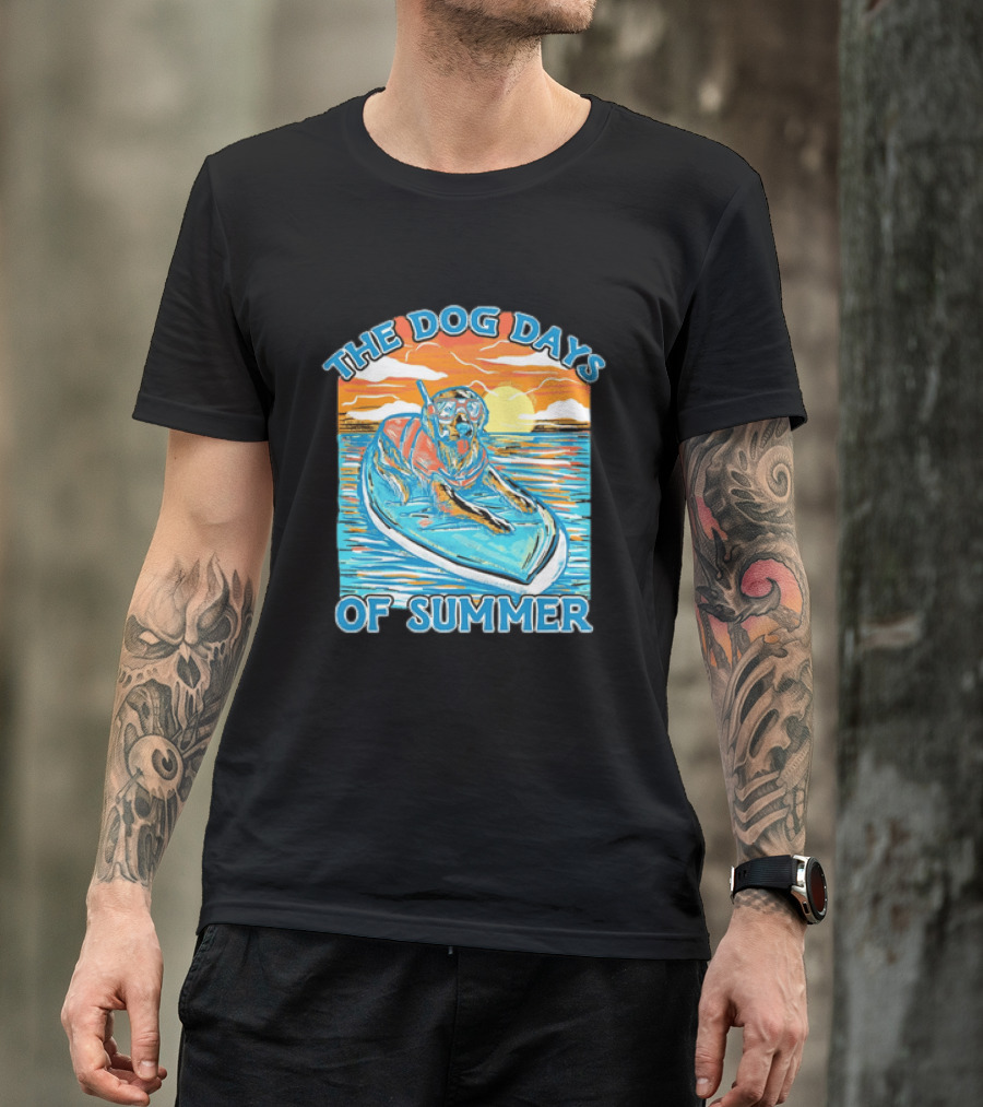 The Dog Days Of Summer Golden Retriever Snorkeling Adventure T-Shirt